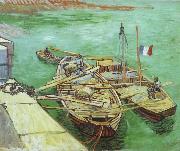 Vincent Van Gogh The Rhonebarken, USA oil painting artist